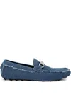 Philipp Plein Denim Loafers In Blue