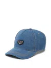 Philipp Plein Baseball Cap Triangle Placca Luxe Unisex In Blue