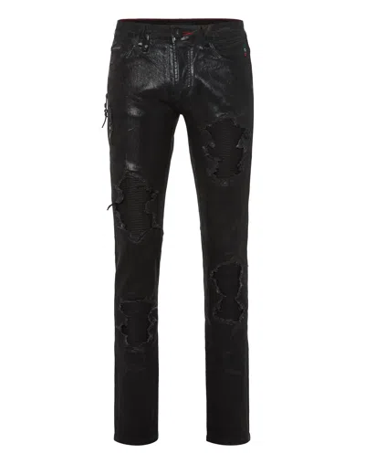 Philipp Plein Denim Rock Star Trousers Camouflage