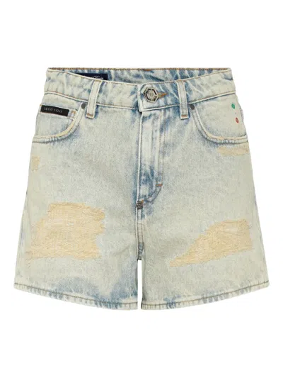 Philipp Plein Denim Shorts