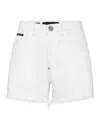 Philipp Plein Logo-embroidered Denim Shorts
