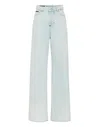 Philipp Plein Skater High-rise Wide-leg Jeans In Multi