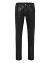 Philipp Plein Denim Super Basic Straight Trousers In Black