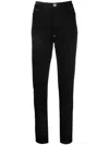 Philipp Plein Denim Super High Waist Jeans In Black