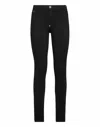 Philipp Plein Denim Super High Waist Jegging Iconic Plein In Black