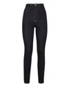 Philipp Plein Crystal Skull Denim Super High Waist Jegging In Multi