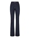 Philipp Plein Denim Trousers Flare Fit Chains In Multi