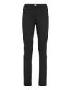 Philipp Plein Denim Trousers High Waist Biker In Multi