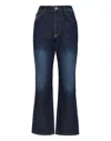Philipp Plein Denim Trousers Loose Fit Iconic Plein In Multi