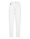 PHILIPP PLEIN DENIM TROUSERS MOM FIT HEXAGON