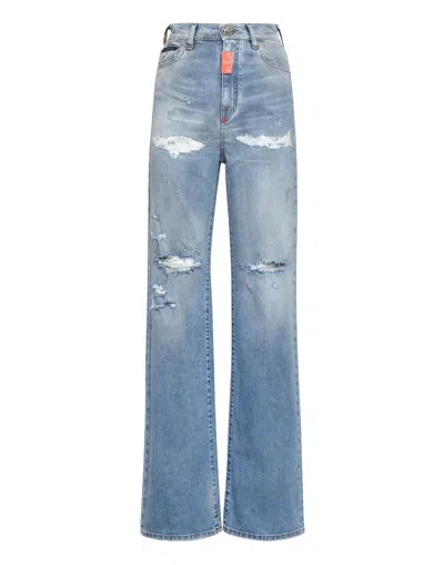 Philipp Plein Denim Trousers Palace Fit In Multi