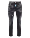Philipp Plein Mid-rise Slim-fit Jeans In Multi
