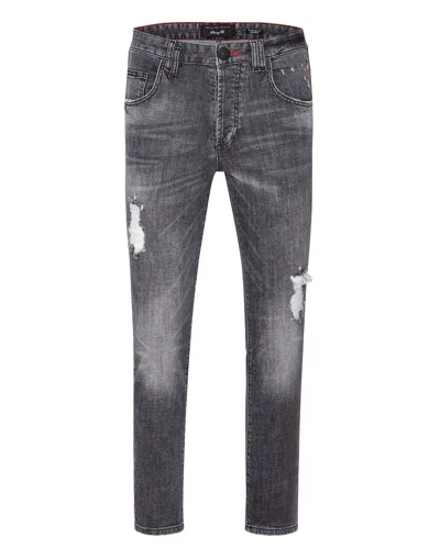 Philipp Plein Denim Trousers Skinny In Multi