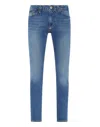 Philipp Plein Denim Trousers Slim Fit Basic In Blue