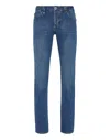 Philipp Plein Denim Trousers Straight Cut Supreme Iconic Plein Basic In Multi