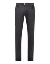 Philipp Plein Denim Trousers Super Straight Cut Premium Hexagon In Multi