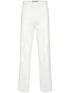 Philipp Plein Destroyed Trousers In White