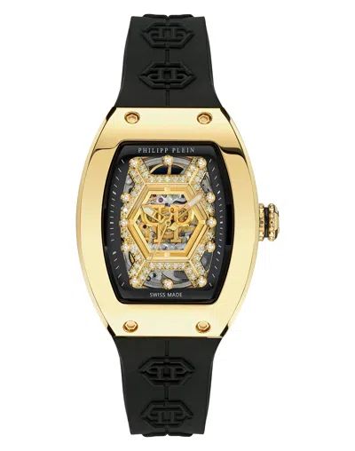 Philipp Plein Diamond Crypto Queen Goddess Of Time Watch In Black