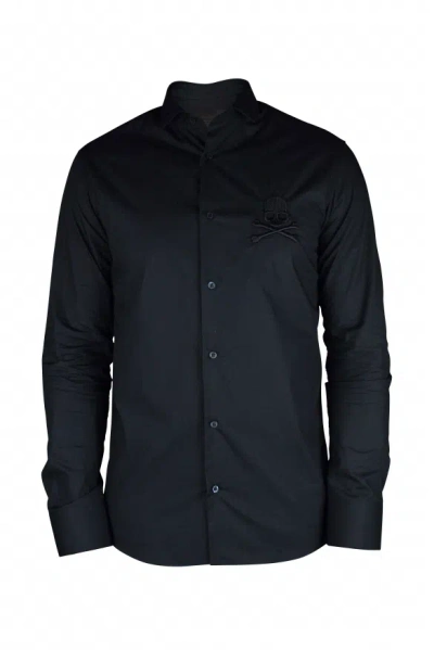 Philipp Plein Diamond Cut Ls Skull Shirt