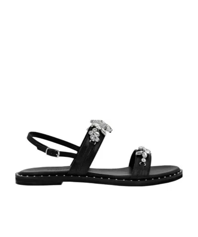 Philipp Plein Diamond Sandals In Black