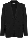Philipp Plein Distressed Blazer In Black