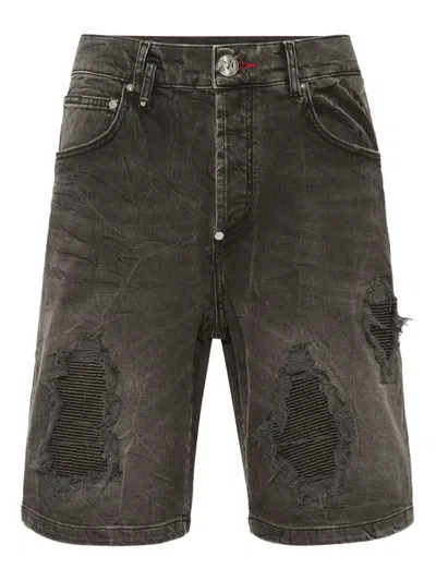 Philipp Plein Distressed Shorts