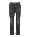 Philipp Plein Distressed Skinny Fit Jeans In Black