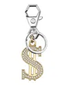 Philipp Plein Dollar Sign Keychain With Preciosa Crystals In Neutral