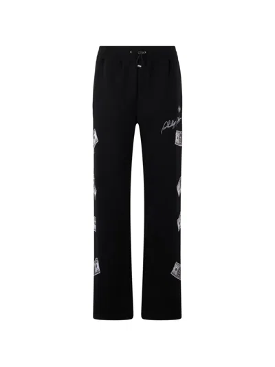 Philipp Plein Dollar-detail Track Pants In Black