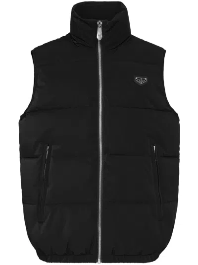 Philipp Plein Down Gilet In Black