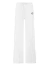 Philipp Plein Drawstring Appliqué Trousers In White