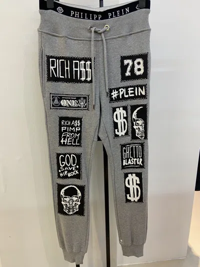 Philipp Plein Drawstring Sweatpants In Gray