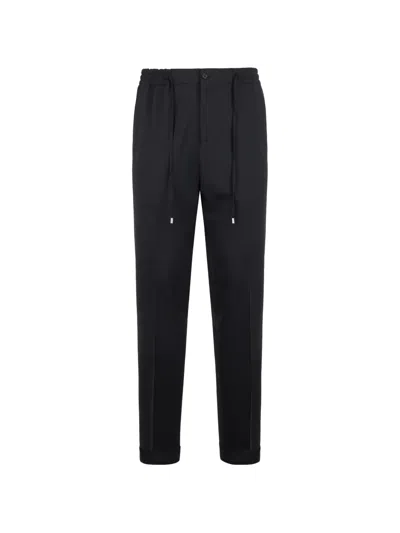 Philipp Plein Drawstring Tailored Trousers In Black