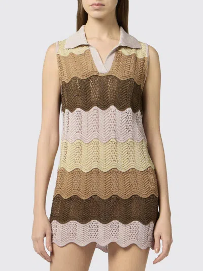 Philipp Plein Dress Woman In Brown