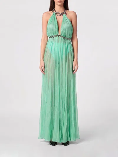 Philipp Plein Dress Woman Color Turquoise In Multi