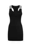 Philipp Plein Crystal-embellished Tank Minidress In Black