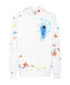 Philipp Plein Graphic Print Hoodie Multicolor Splatter In White