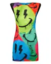 Philipp Plein Duchesse Mini Dress Smile In Multi