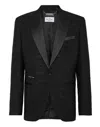 Philipp Plein Duke Glittered Blazer In Black