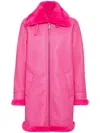 Philipp Plein Eco Mutton Aviator Skull&bones Coat