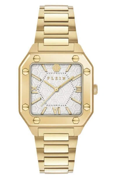 Philipp Plein Edge Bracelet Watch, 34mm In Burgundy