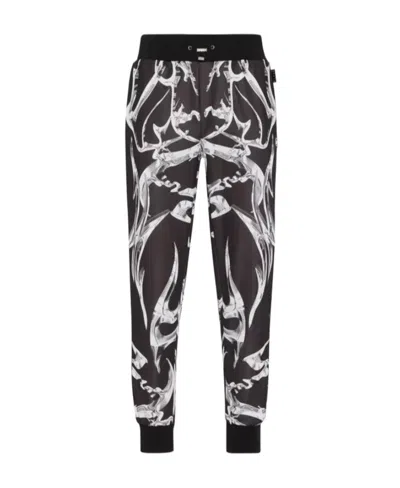 Philipp Plein Elastic Waist Sweatpants In Black