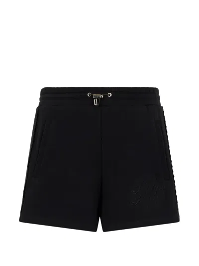Philipp Plein Elastic-waistband Shorts In Black