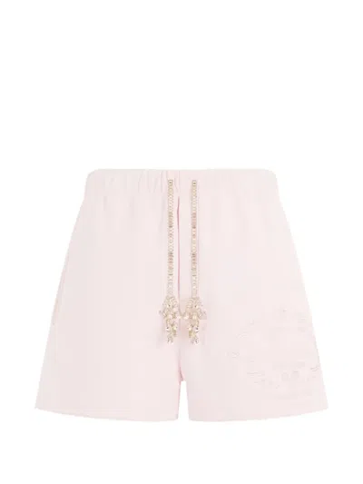 Philipp Plein Elasticated Waistband Shorts In Pink