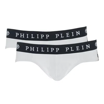 Philipp Plein Elevated White Boxer Shorts Twin-pack