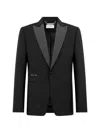 Philipp Plein Blazer With Lapel Studs Men In Black