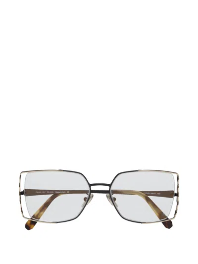 Philipp Plein Embellished Geometric-frame Glasses