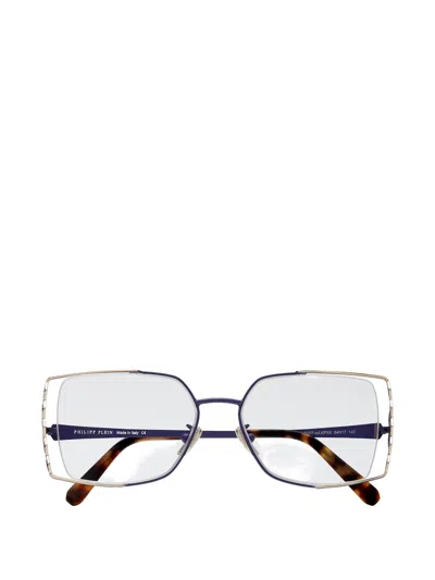 Philipp Plein Embellished Geometric-frame Glasses