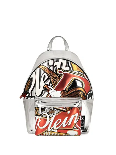 Philipp Plein Embossed Backpack In Multi