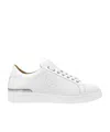 Philipp Plein Embossed Sneakers In White